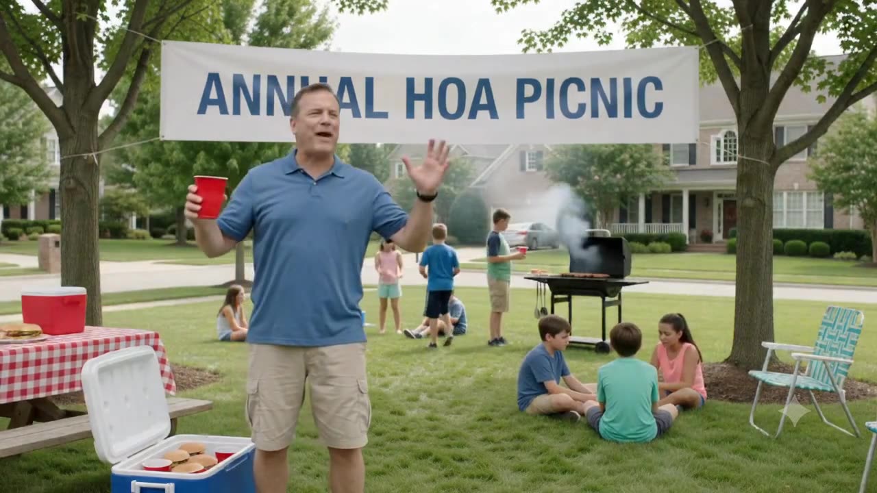 The Annual HOA Picnic — HOA comedy video still
