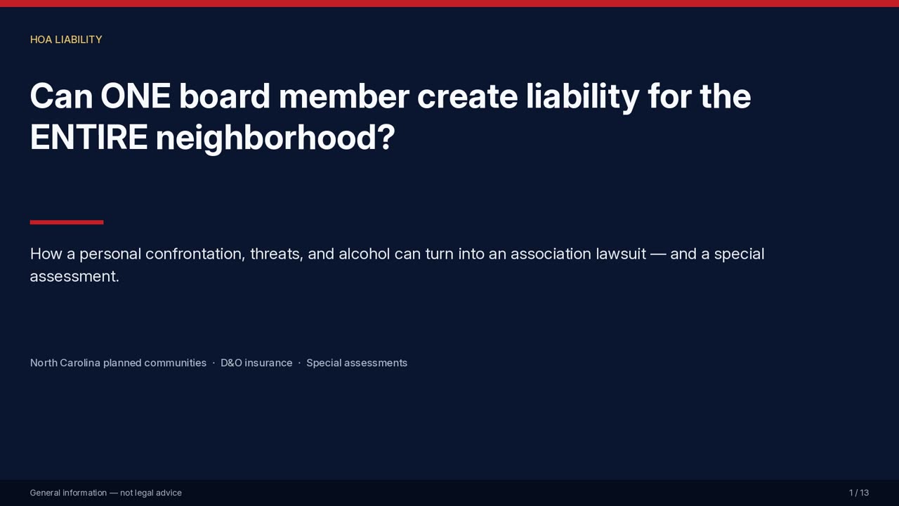 The Risk Assessment — HOA comedy video still