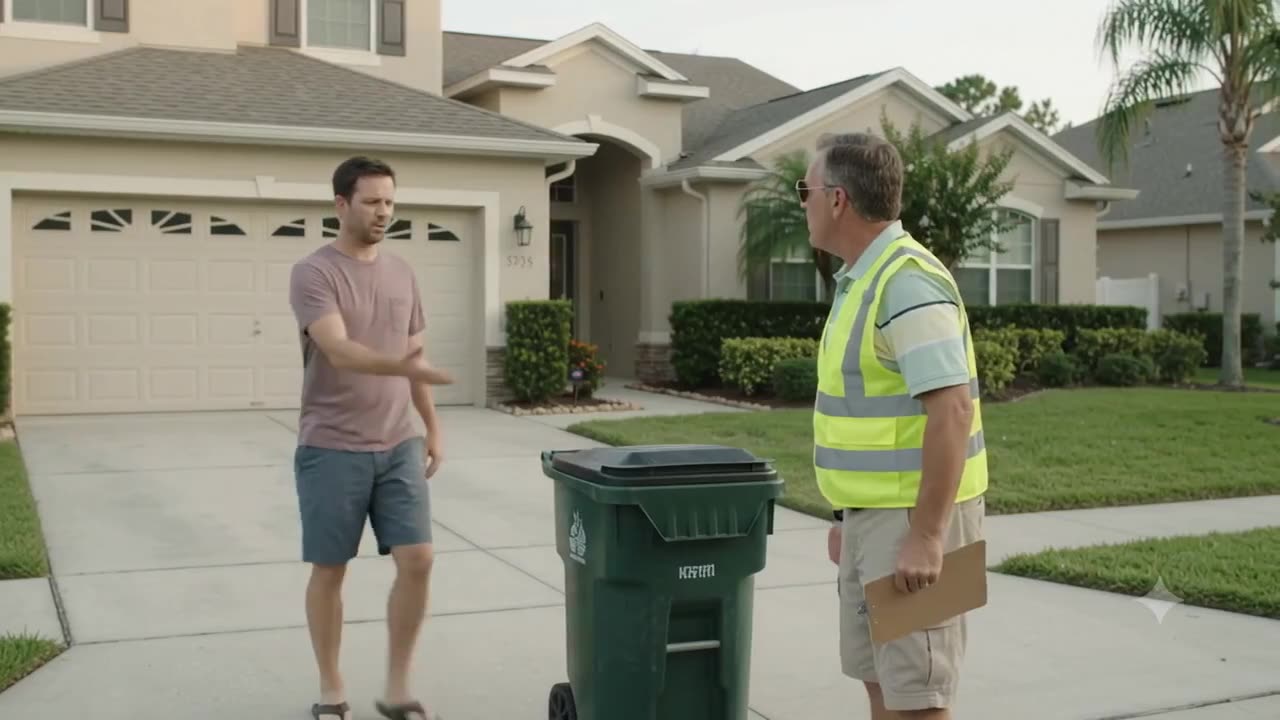 The Trash Can — HOA comedy video still