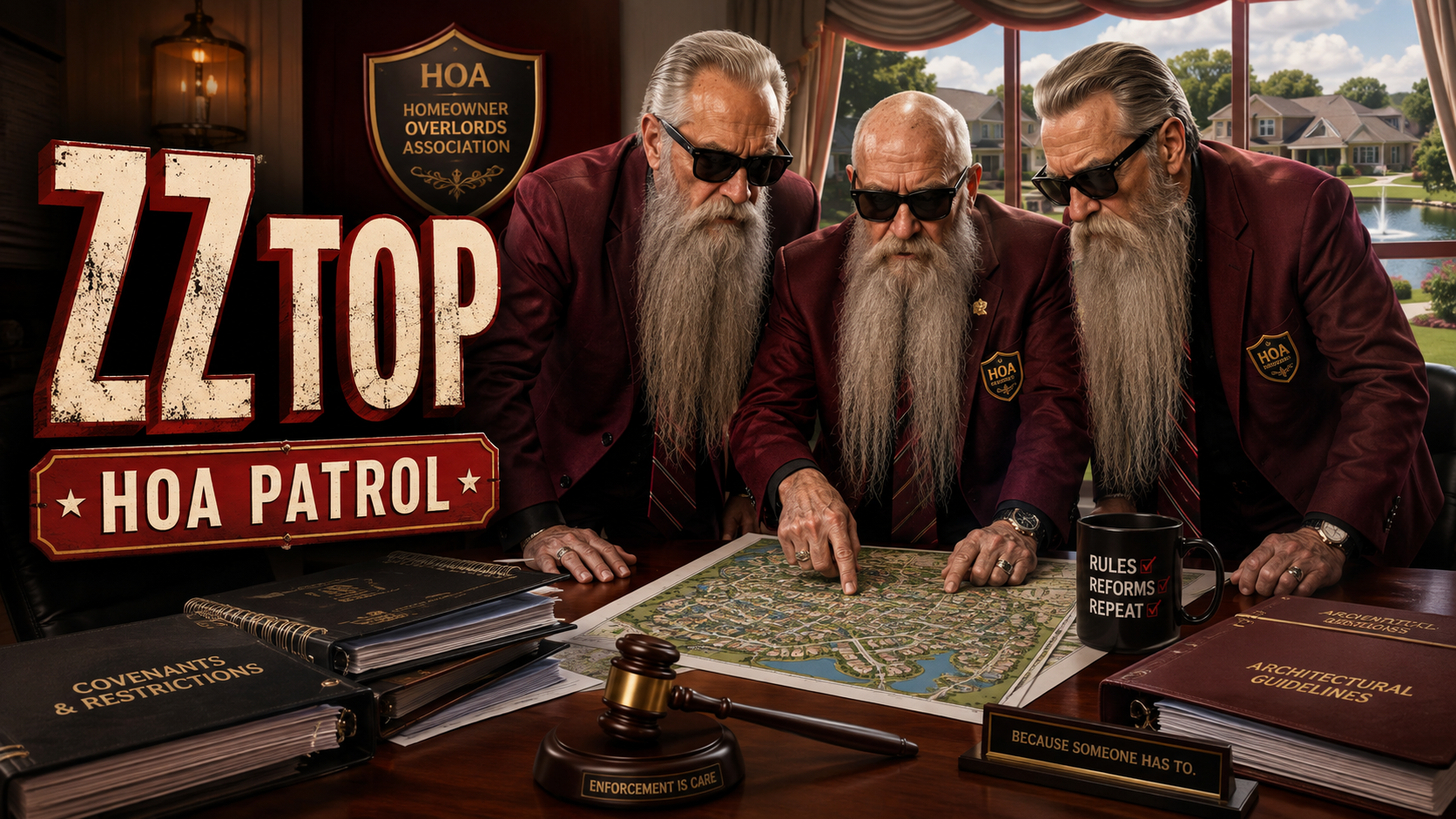 ZZ Top — HOA comedy video still