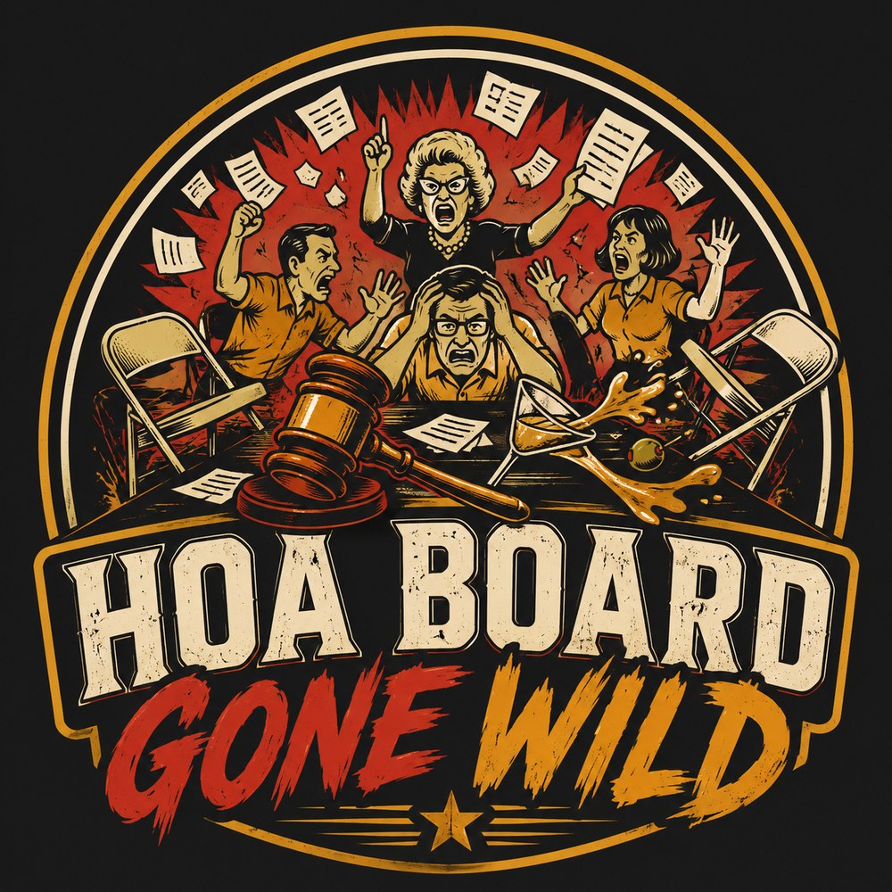 &ldquo;HOA BOARD GONE WILD&rdquo; T-shirt design