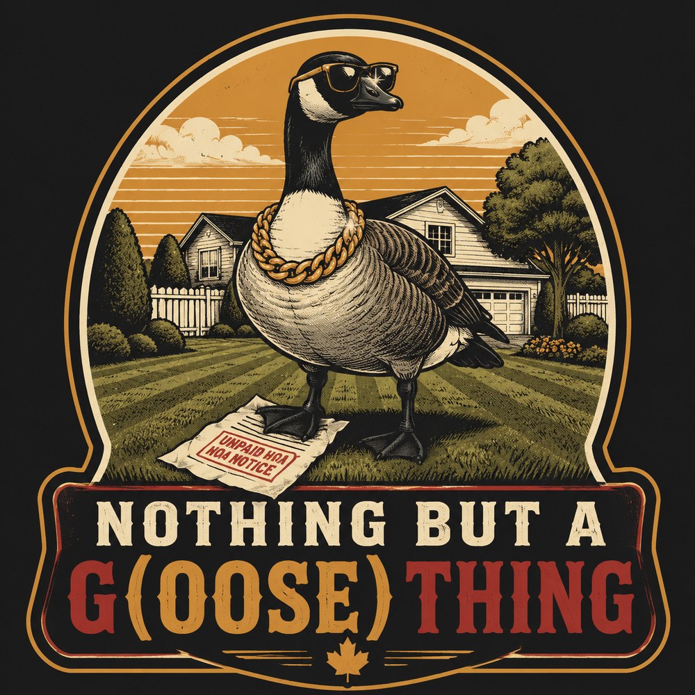 &ldquo;NOTHING BUT A G(OOSE) THING&rdquo; T-shirt design