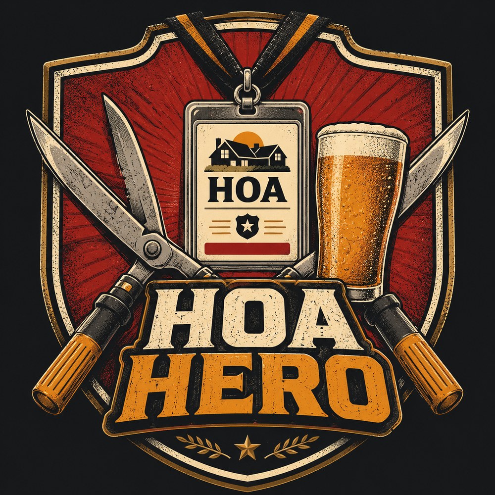 &ldquo;HOA HERO&rdquo; T-shirt design